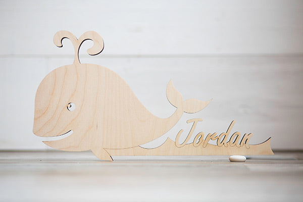 Customized Whale with Name